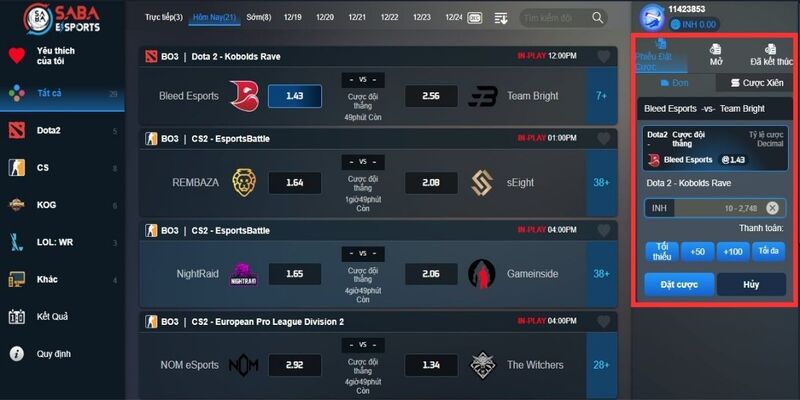 Mô tả sản phẩm cá cược E-sports trực tuyến B8B Mô tả sản phẩm cá cược E-sports trực tuyến B8B