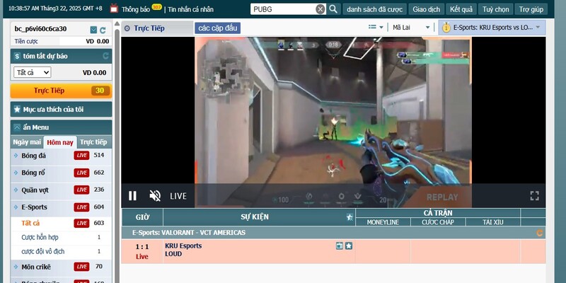 E-Sports Live B8B là gì?