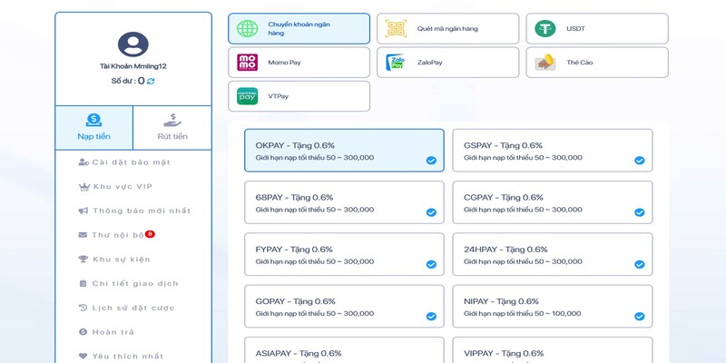 Phương thức giao dịch nhanh Phương thức giao dịch nhanh