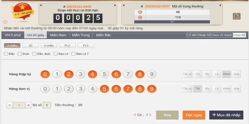 Các loại hình dự thưởng siêu tốc hiện có Các loại hình dự thưởng siêu tốc hiện có