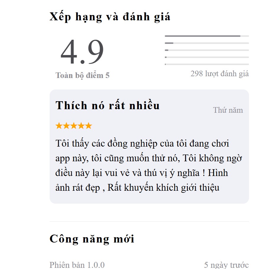 Tải App B8B Ngay Hôm Nay – Trải Nghiệm Giải Trí Đỉnh Cao Trong Tầm Tay! 3 Đánh giá 4.9 / 5 của khách hàng khi sử dụng